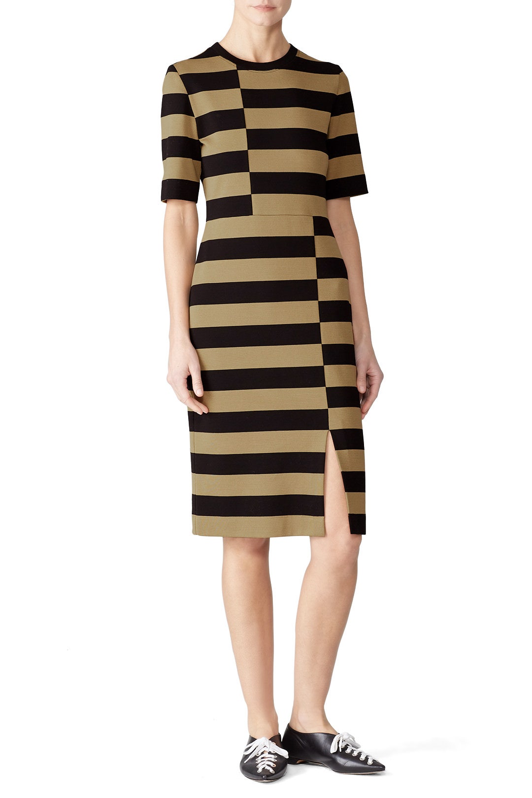 Offset Stripe Dress by DEREK LAM 0