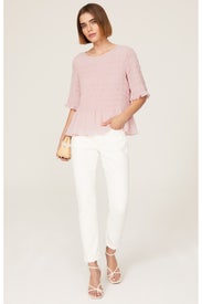 Smocked Chiffon Top by Jason Wu x RTR