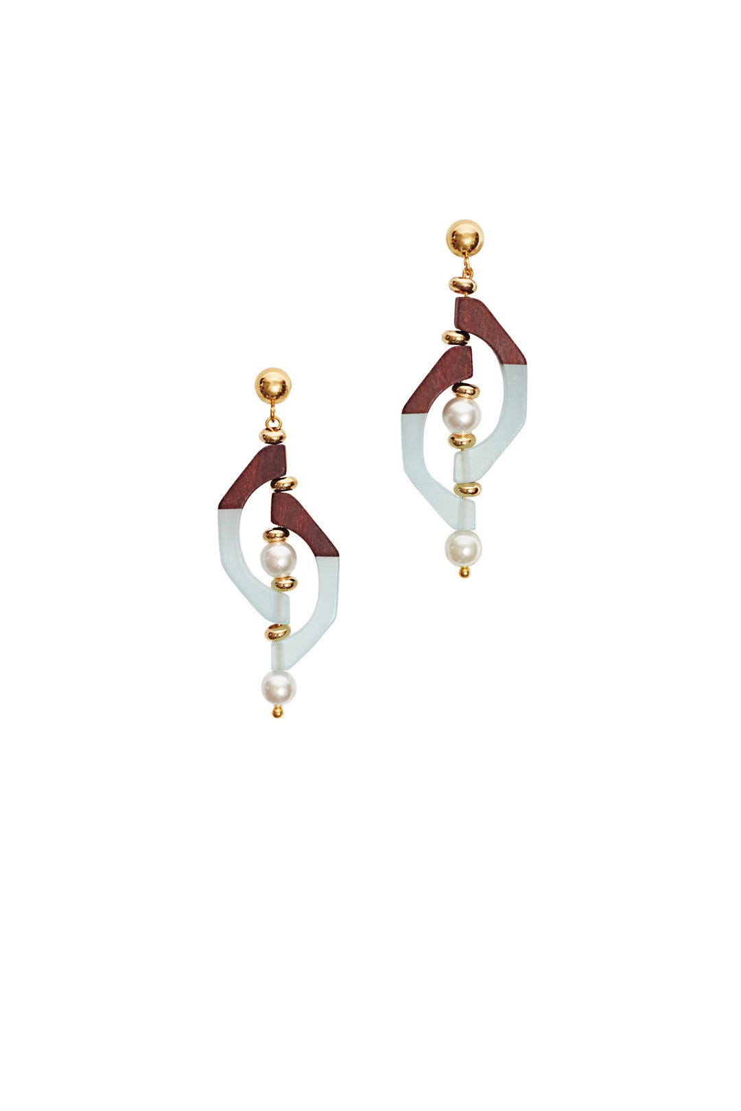 Aqua Agnes Earrings by Nocturne 1