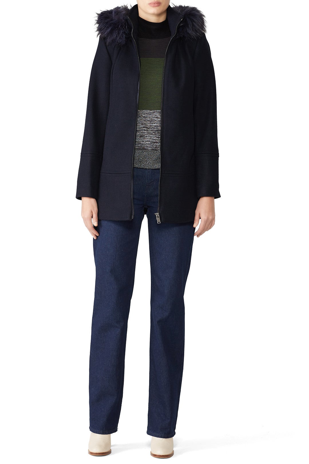 Midnight Knit Wool Coat by NVLT 0