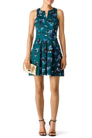 Printed Ice Skater Dress by Slate & Willow