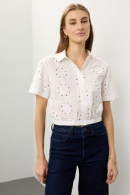 Eyelet Collared Top by Thakoon x RTR
