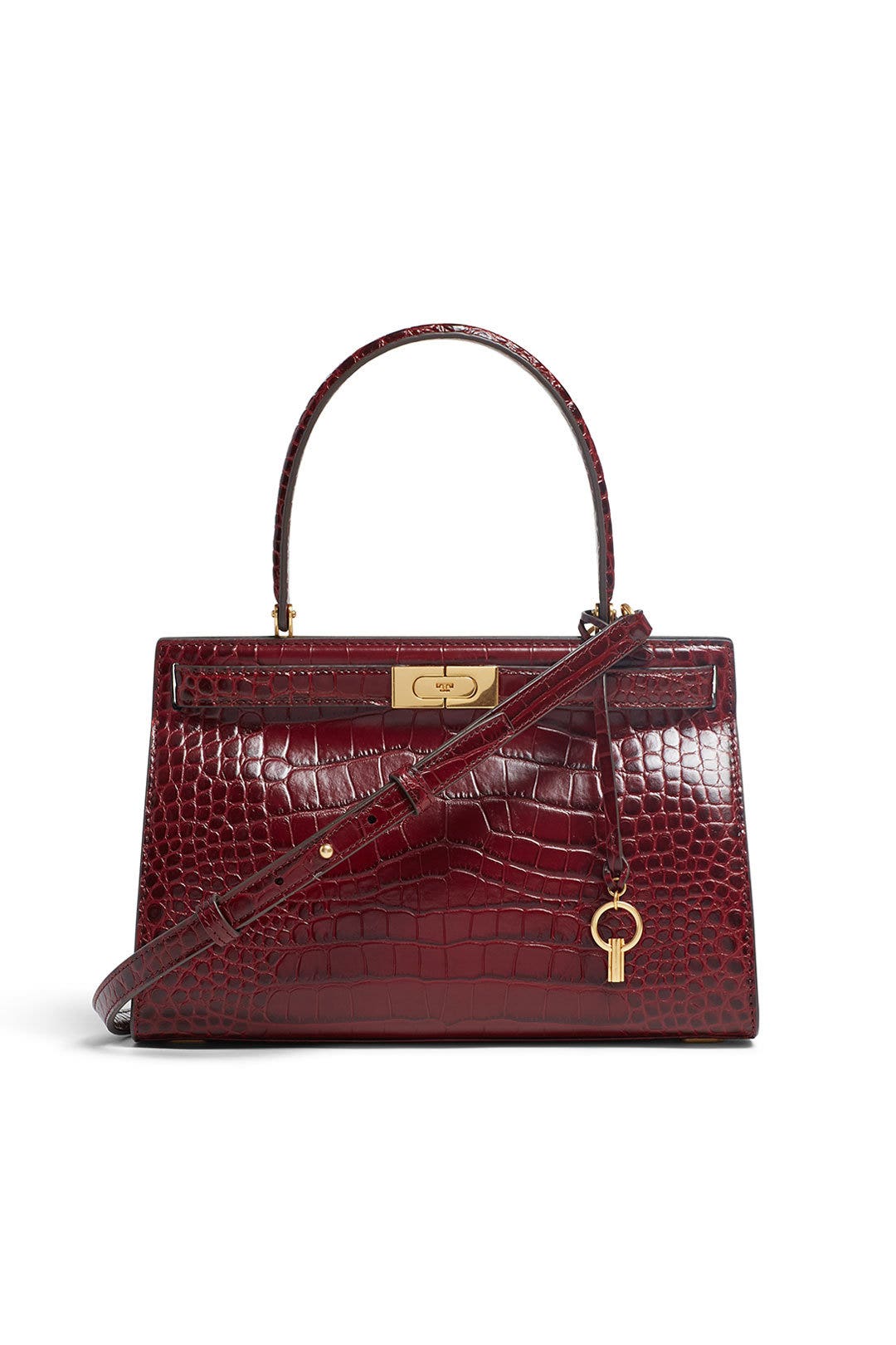 Claret Lee Radziwill Small Satchel by Tory Burch Accessories 0