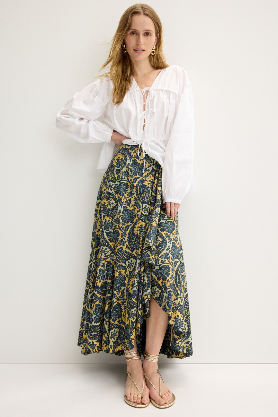 Sabina Faux Wrap Skirt by Ulla Johnson 0