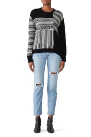 Fair Isle Patchwork Pullover by White + Warren