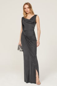 Front Slit Gown by Atlein