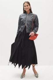 A Line Skirt With Panel Applique by A.W.A.K.E. Mode