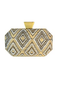 Saar Raffia Minaudiere by Badgley Mischka Handbags