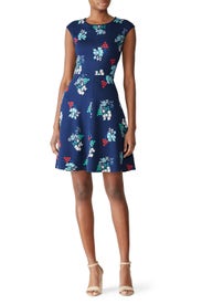 Floral Ponte A-Line Dress by Draper James
