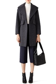 Charcoal Military Pea Coat by Derek Lam 10 Crosby