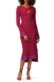 Cross Neck Sheath by Hervé Léger