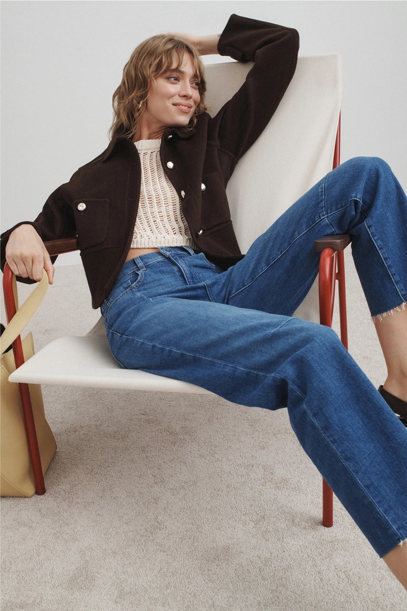 Pixie Ankle Fray Mid-Rise Jeans by LE JEAN - Photo 0