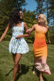 Tie-Dye Knit Maxi Dress by Maje