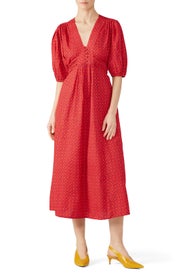 Red Avery Dress by M.i.h. Jeans