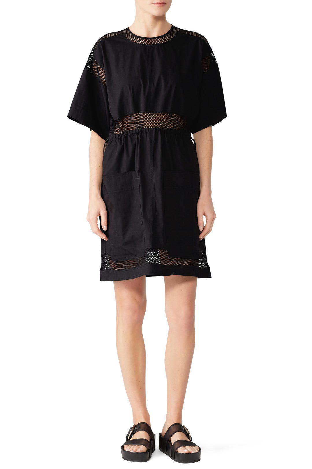 Netted Drawstring Dress by Proenza Schouler White Label 0