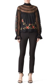Dalilah Embroidered Top by Saylor