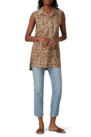 Leopard Button Down Shirt by Victor Alfaro x RTR