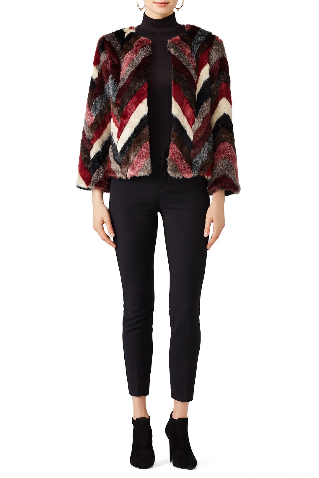 Jenna Faux Fur Jacket by Waverly Grey 0