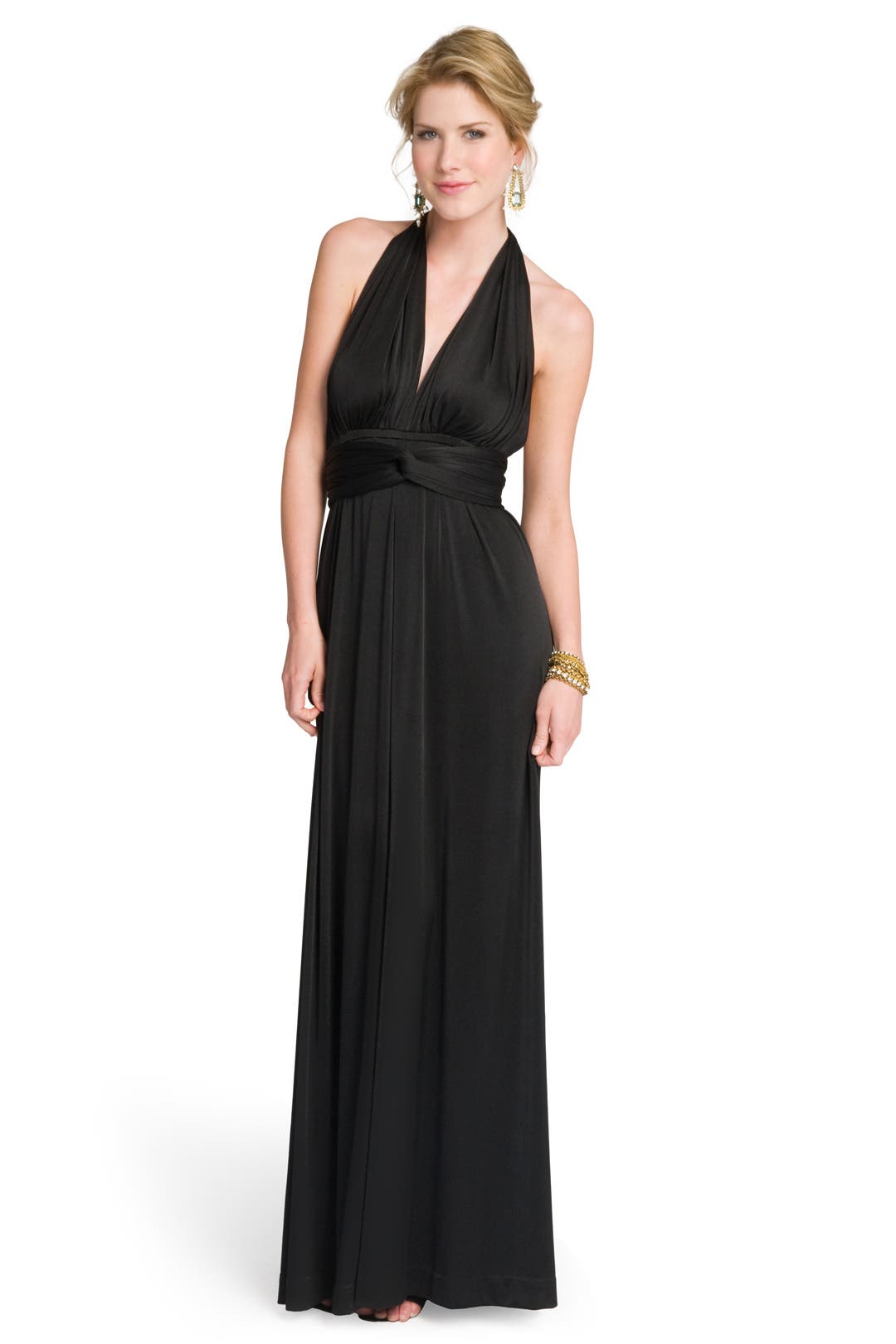 halston heritage black halter dress Halston Heritage Black Halter Sheath Dress