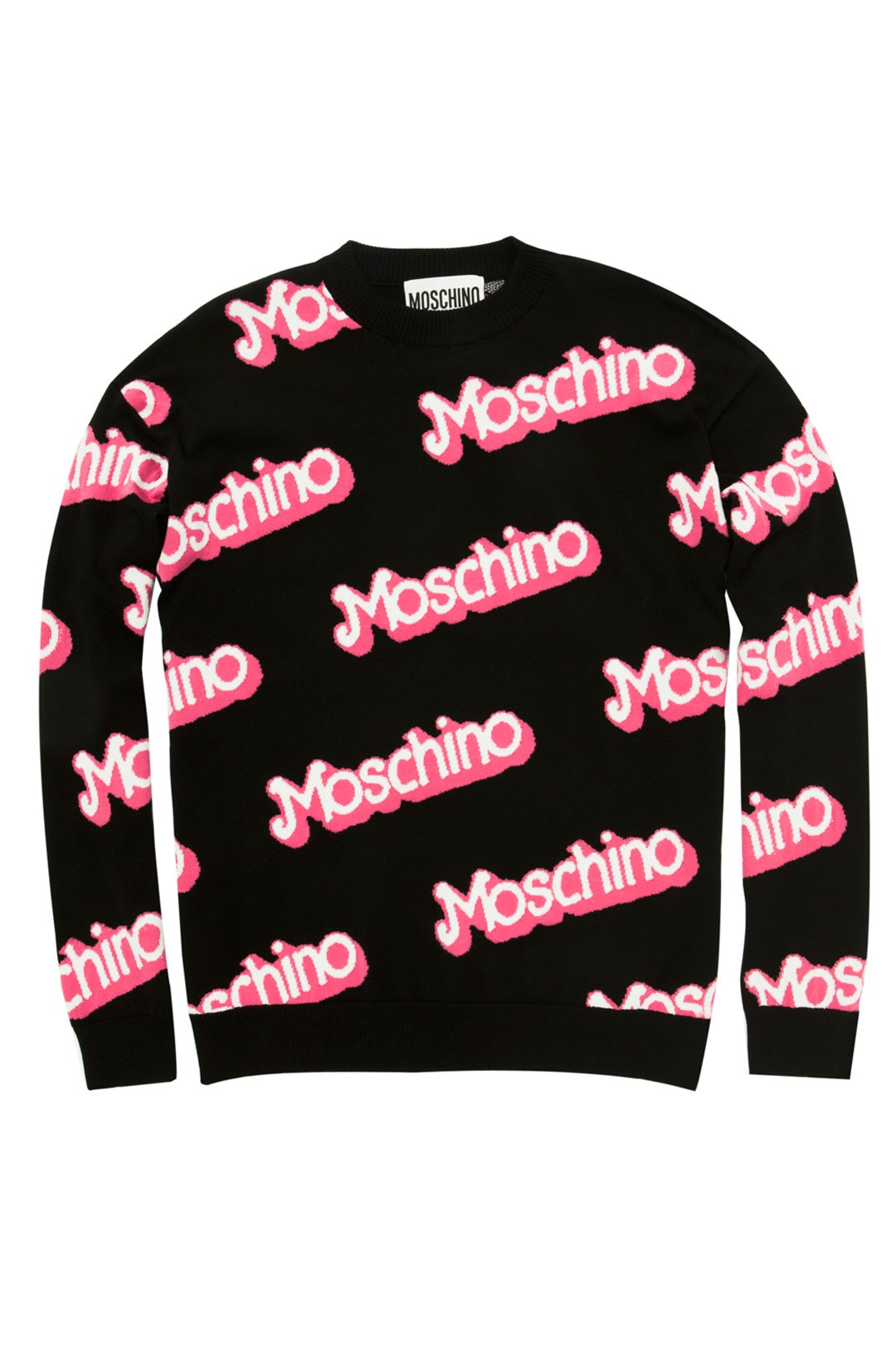 Black Think Pink Sweater by Moschino 0