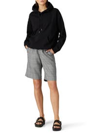 Grey Plaid Baggy Shorts by R13
