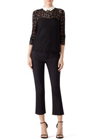 Black Oliver Lace Top by Rachel Zoe