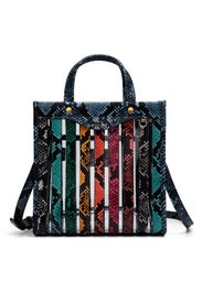 Python Print Multi Stripes Tote by Anya Hindmarch