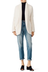 Ivory Sherpa Cardigan by Amanda Uprichard
