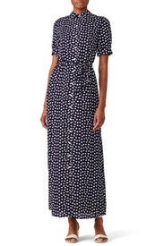 Navy Heart Printed Maxi by Draper James