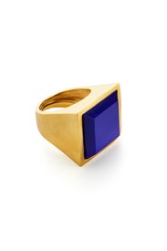 Blue Tessera Ring by Kenneth Jay Lane