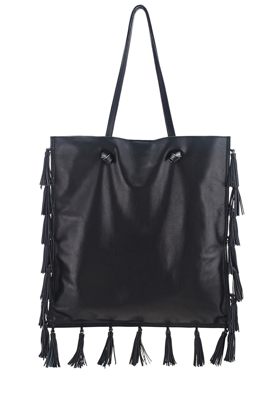 Black Flat Tote by Loeffler Randall