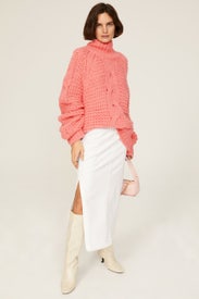 Leyland Turtleneck Sweater by LoveShackFancy