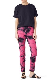Pink Tie Dye Pants by No. 21