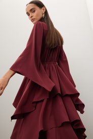 Ruffle Button Down Dress by Osman Yousefzada x RTR