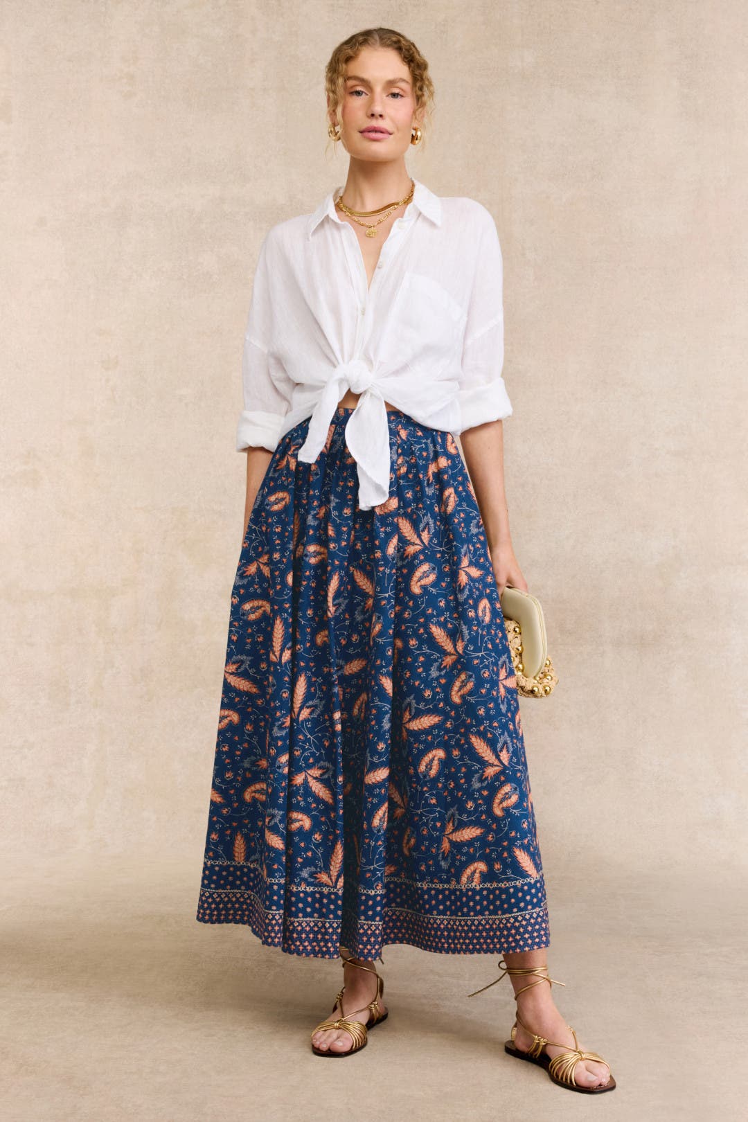 Midi Printed Floral Skirt by Polo Ralph Lauren | Rent the Runway