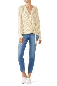 Ivory Felix Popover Top by rag & bone