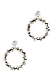 Dark Crystal Drop Earrings by Slate & Willow Accessories
