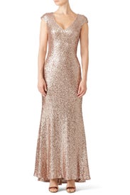 Rose Gold Kaylee Gown by Theia