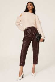 Aspen Cold Shoulder Sweater by BLANKNYC