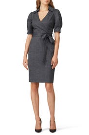 Charcoal Suiting Dress by Badgley Mischka