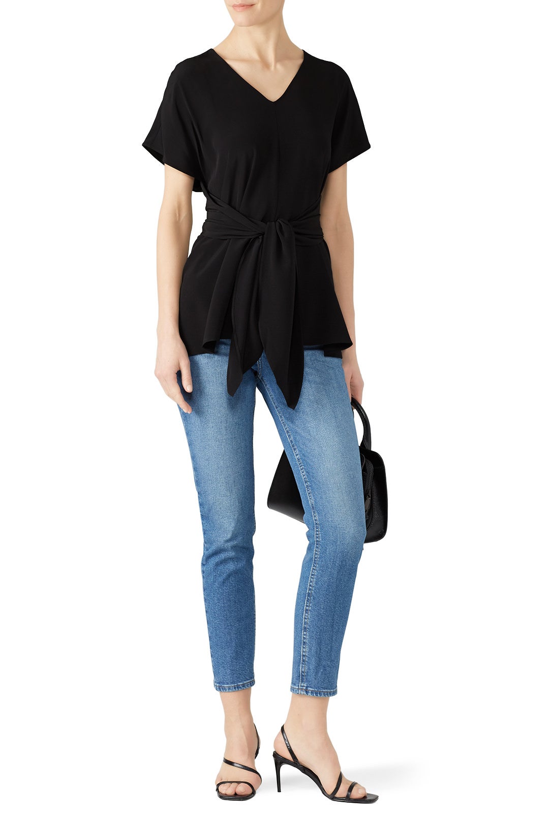 Lizzie Tie Waist Top by Diane von Furstenberg 0