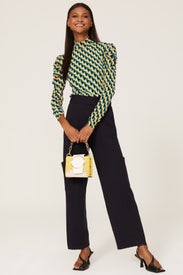 Remy Mesh Turtleneck Top by Diane von Furstenberg