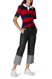 Red Stripe Jersey Shirt by Koché