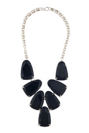 Black Stone Bib Necklace by Kendra Scott