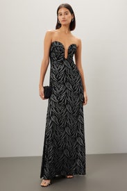 Velvet Sweetheart Gown by Liv Foster