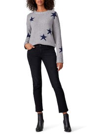 Black Slim Boyfriend Jeans by Mott & Bow