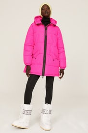 Pink Puffer Coat by OOF