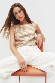 Kerri Linen Top by Reformation