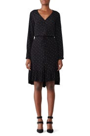 Jade Offset Dot Dress by Rails