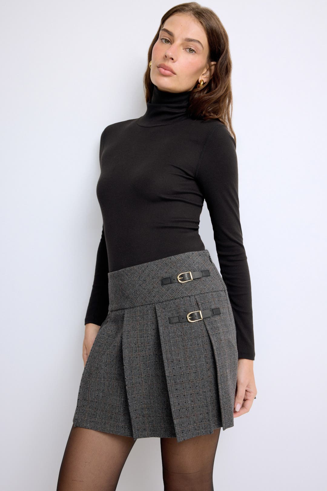 Rennes Pleated Mini Skirt by Sandro | Rent the Runway